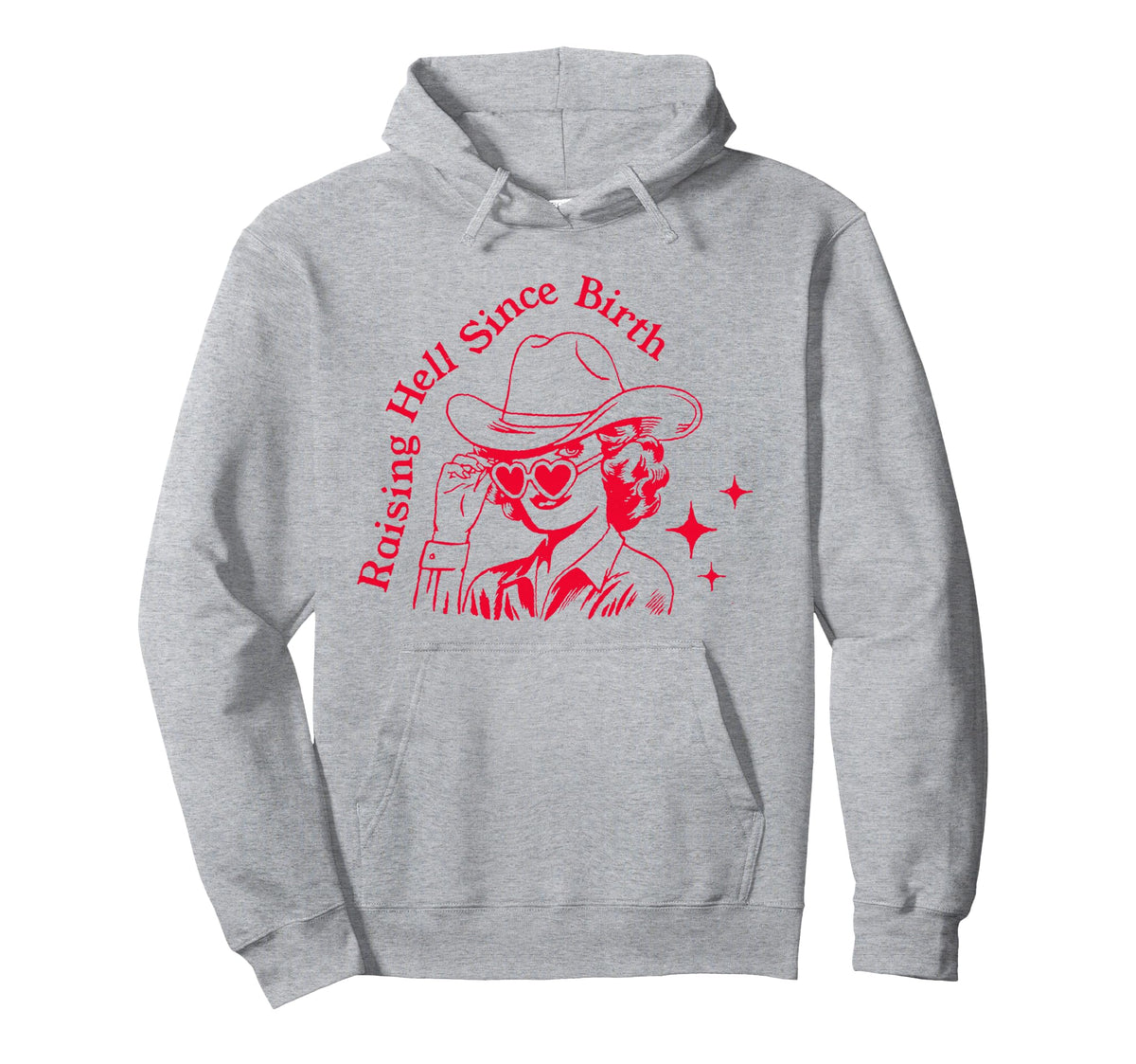 Raising Hell Since Birth Boho Bohemian Hoodie - Unique Graphic Men Women