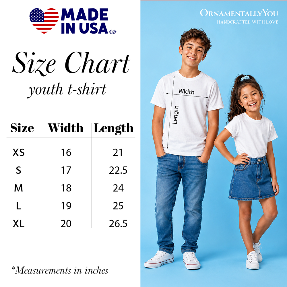 Kids Patriotic Boho Strawberries Bouquet T-Shirt, Youth 4th of July Festive Patch Tee