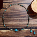Bohemian Style Turquoise High-grade Natural Stone Vintage Simple Jewelry Set