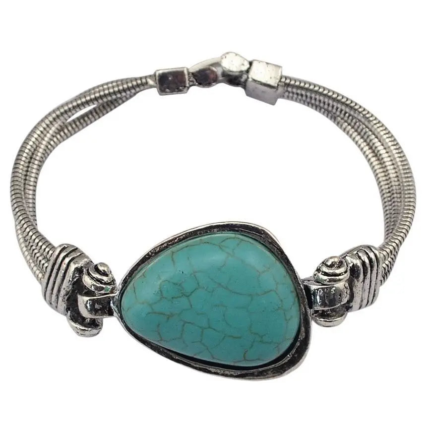 Bohemian Tribal Ethnic Bracelet Indian Vintage Turquoise Gypsy Boho Bangle Festival Travel Women Men Turkish African Jewelry
